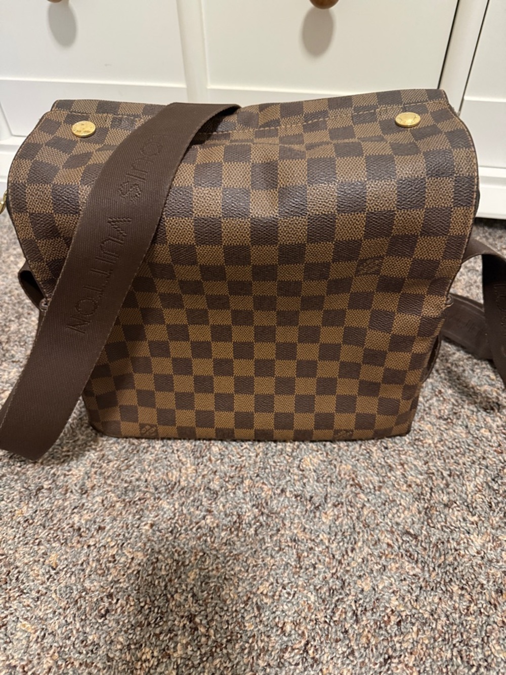 Louis Vuitton Brown Naviglio Damier Crossbody